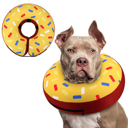 Supet Inflatable Dog Cone Collar Alternative After Surgery, Doggie Neck Donut Collar Recovery ECollar, Soft Dog Cone for Small Medium Large Dogs