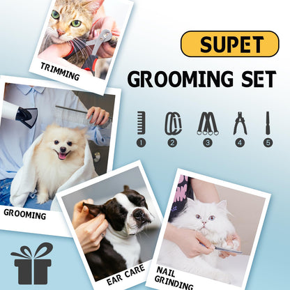 Supet Dog Grooming Hammock for Small Dogs Cat, Relaxation Pet Grooming Hammock Restraint for Nail Trimming (Coral Blue, S（ Legs Spacing：7-10.2" / Max W：15-35LBS）)