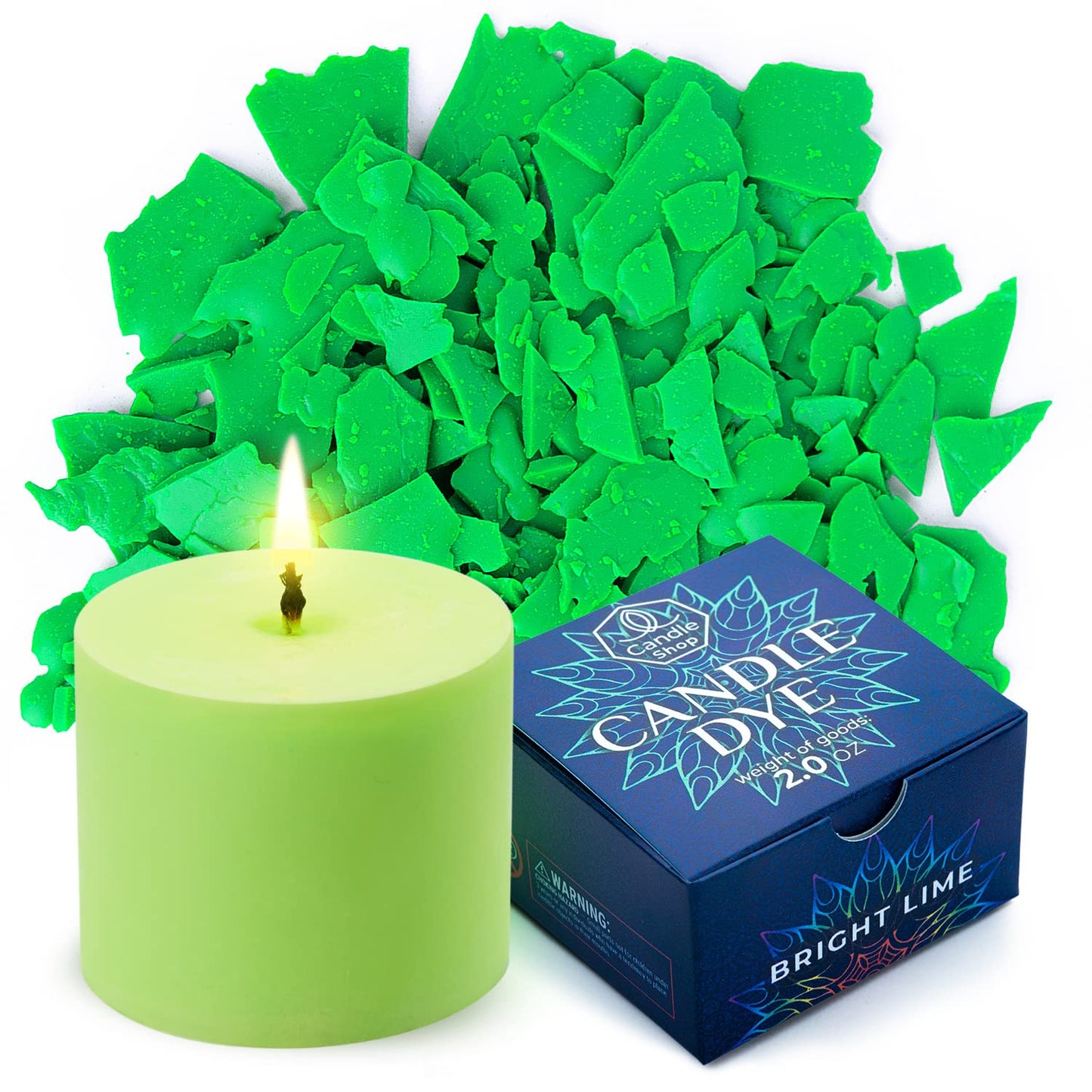 Candle Dyes for Soy Candle Making - Wax Сolor Dye Color Chips for Soy Wax - 16 Popular Colors Wax Dye Flakes