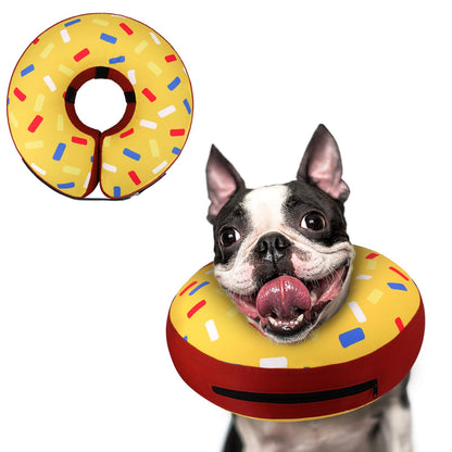 Supet Inflatable Dog Cone Collar Alternative After Surgery, Doggie Neck Donut Collar Recovery ECollar, Soft Dog Cone for Small Medium Large Dogs
