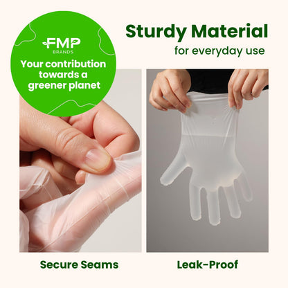Fit Meal Prep 100/200/600/2000 Pack Compostable Food Prep Gloves Biodegradable Gloves, Cooking Gloves Food Safe Gloves