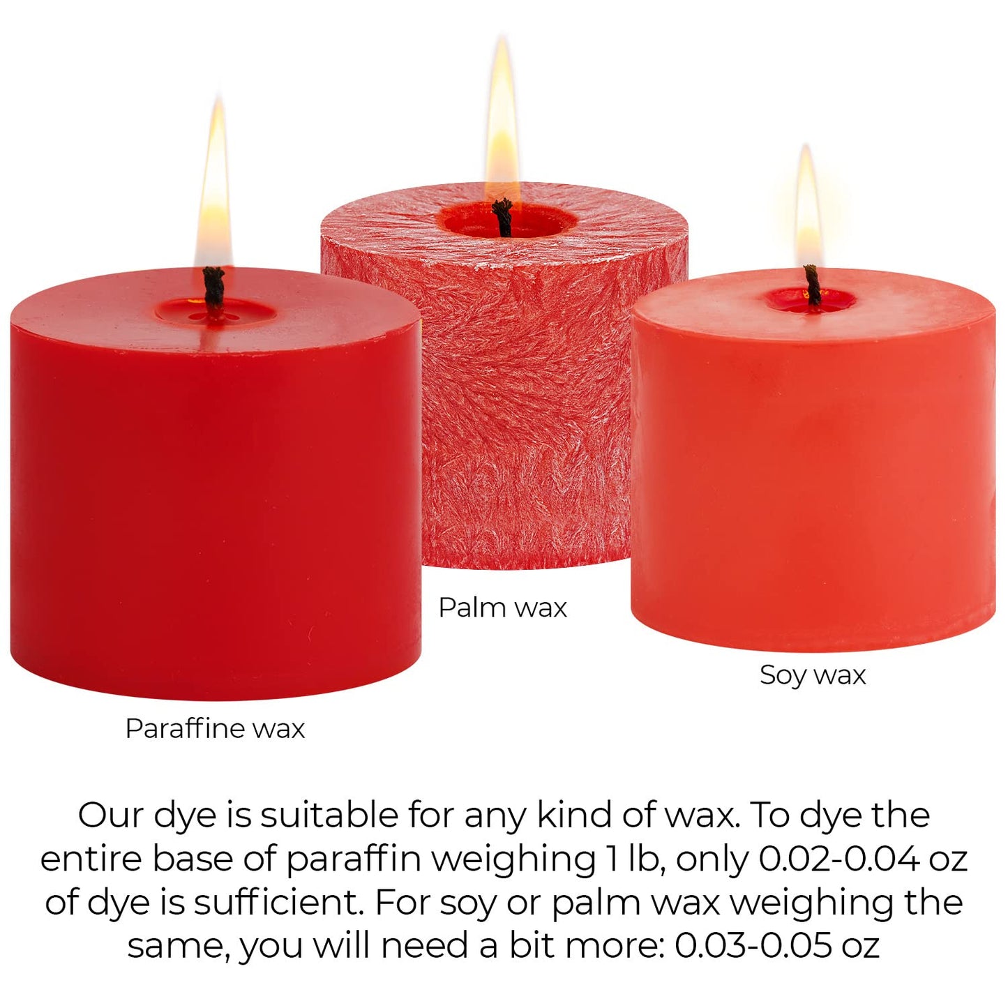 Candle Dyes for Soy Candle Making - Wax Сolor Dye Color Chips for Soy Wax - 16 Popular Colors Wax Dye Flakes