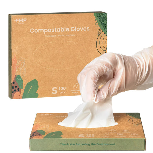 Fit Meal Prep 100/200/600/2000 Pack Compostable Food Prep Gloves Biodegradable Gloves, Cooking Gloves Food Safe Gloves