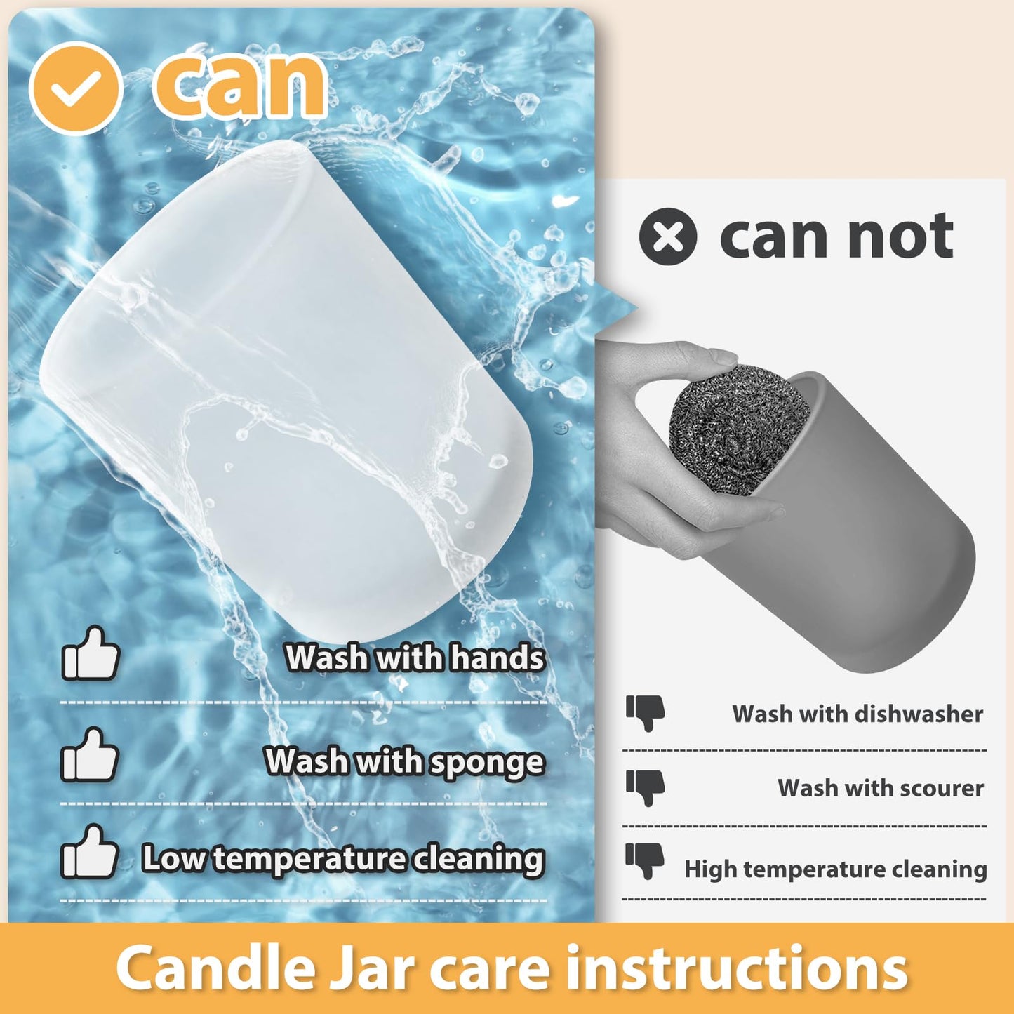 Thick Candle Jars for Making Candles 16 Pcs, 7 OZ Empty Jars with Wood Lids for Candle Making, Sample Container, Frosted White