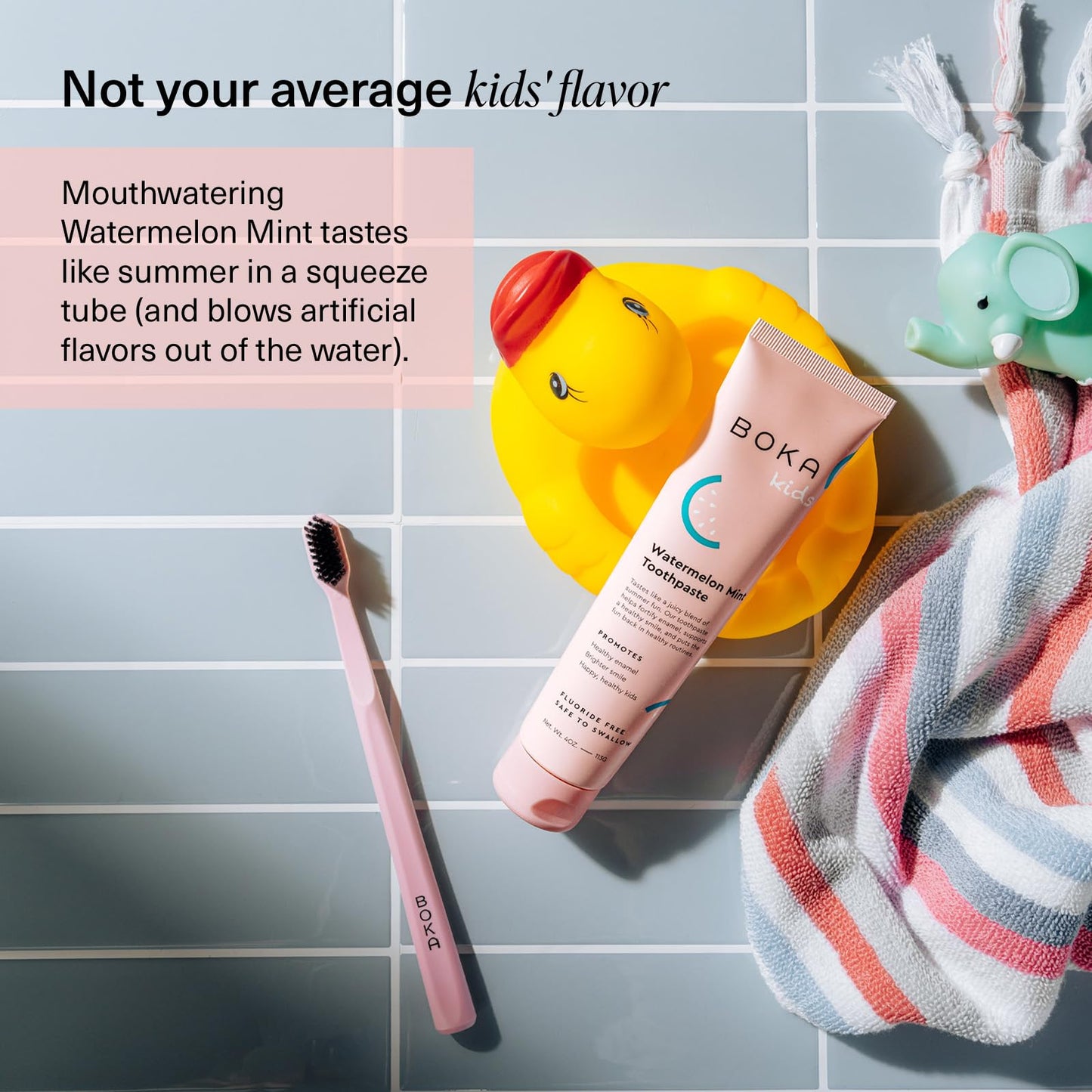 Boka Fluoride Free Toothpaste Nano Hydroxyapatite, Stocking Stuffers Remineralizing, Whitening - Dentist Recommended for Adult, Kids Oral Care Ela Mint Flavor, 4 Fl Oz 1Pk US Manufactured