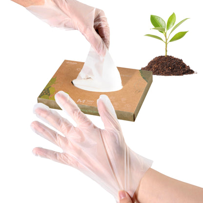 Fit Meal Prep 100/200/600/2000 Pack Compostable Food Prep Gloves Biodegradable Gloves, Cooking Gloves Food Safe Gloves