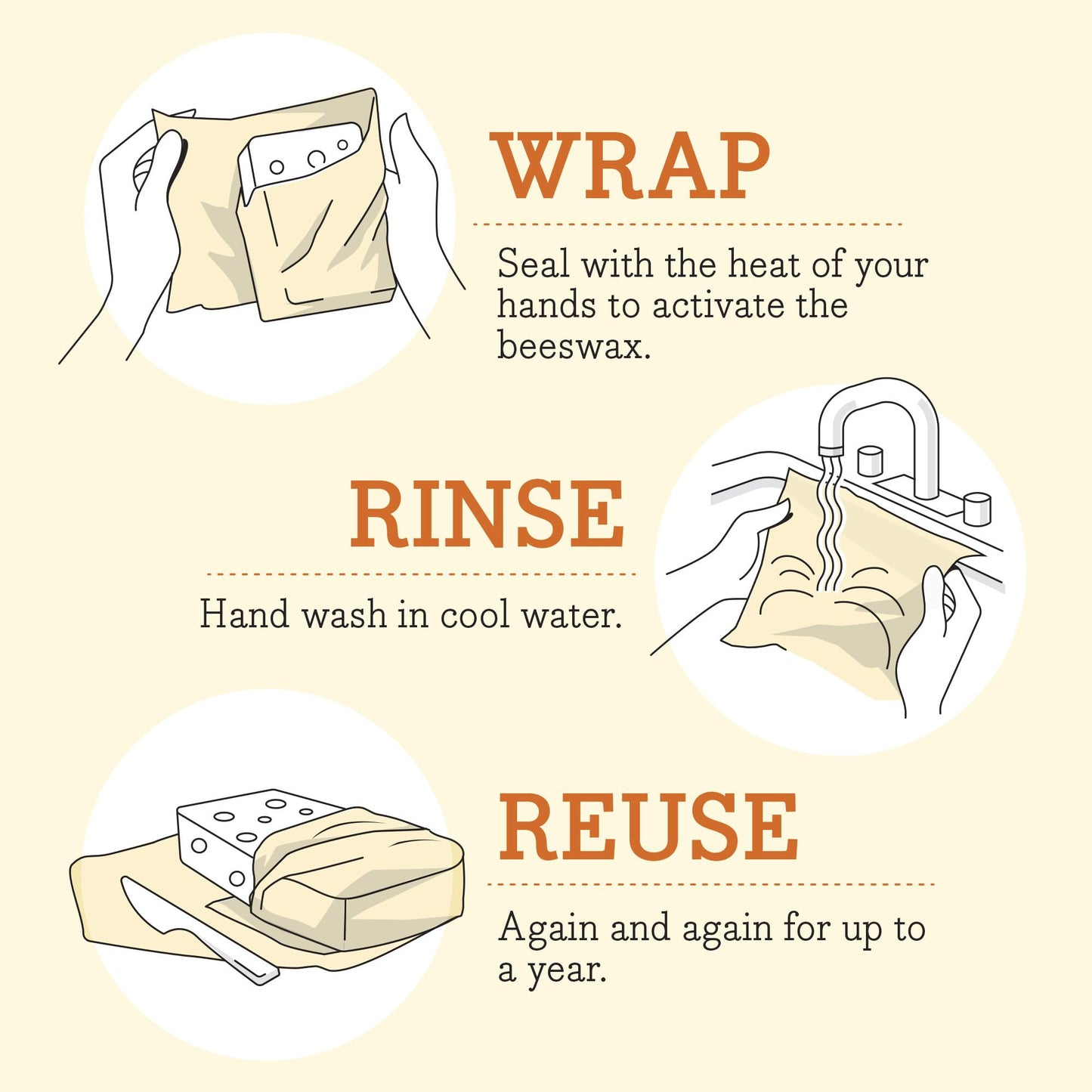 Bee's Wrap Reusable Vegan Alternative to Beeswax Food Wraps, Made in the USA, Eco Friendly Food Wraps, Sustainable Food Storage Containers, Organic Food Wraps, Bread Wrap for Homemade Bread, Vegan