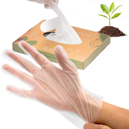 Fit Meal Prep 100/200/600/2000 Pack Compostable Food Prep Gloves Biodegradable Gloves, Cooking Gloves Food Safe Gloves