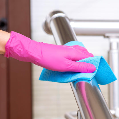 Powder-Free Nitrile Gloves, 100ct Box - 3-mil, Disposable Nitrile Gloves, Latex-Free, Powder-Free - Pink/Fuchsia