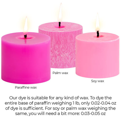 Candle Dyes for Soy Candle Making - Wax Сolor Dye Color Chips for Soy Wax - 16 Popular Colors Wax Dye Flakes