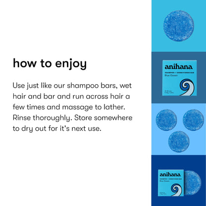 ANIHANA Shampoo Bar for Regular Normal Hair Clean Purifying Natural Healthy Look and Shine Paraben Free Manuka Honey and Almond 2.29 oz