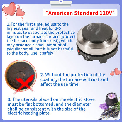 SAEUYVB Candle Making Kit with Wax Melter, Thermometer, Pouring Pot and Supplies for Beginners