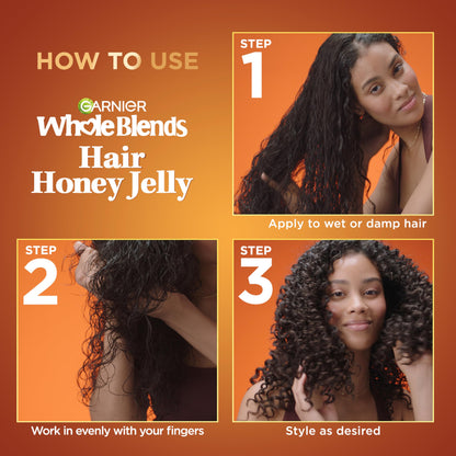 Garnier Whole Blends Honey Treasures Repairing Shampoo, for Dry, Damaged Hair, 22 Fl Oz, 2 Count (Packaging May Vary)