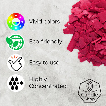 Candle Dyes for Soy Candle Making - Wax Сolor Dye Color Chips for Soy Wax - 16 Popular Colors Wax Dye Flakes