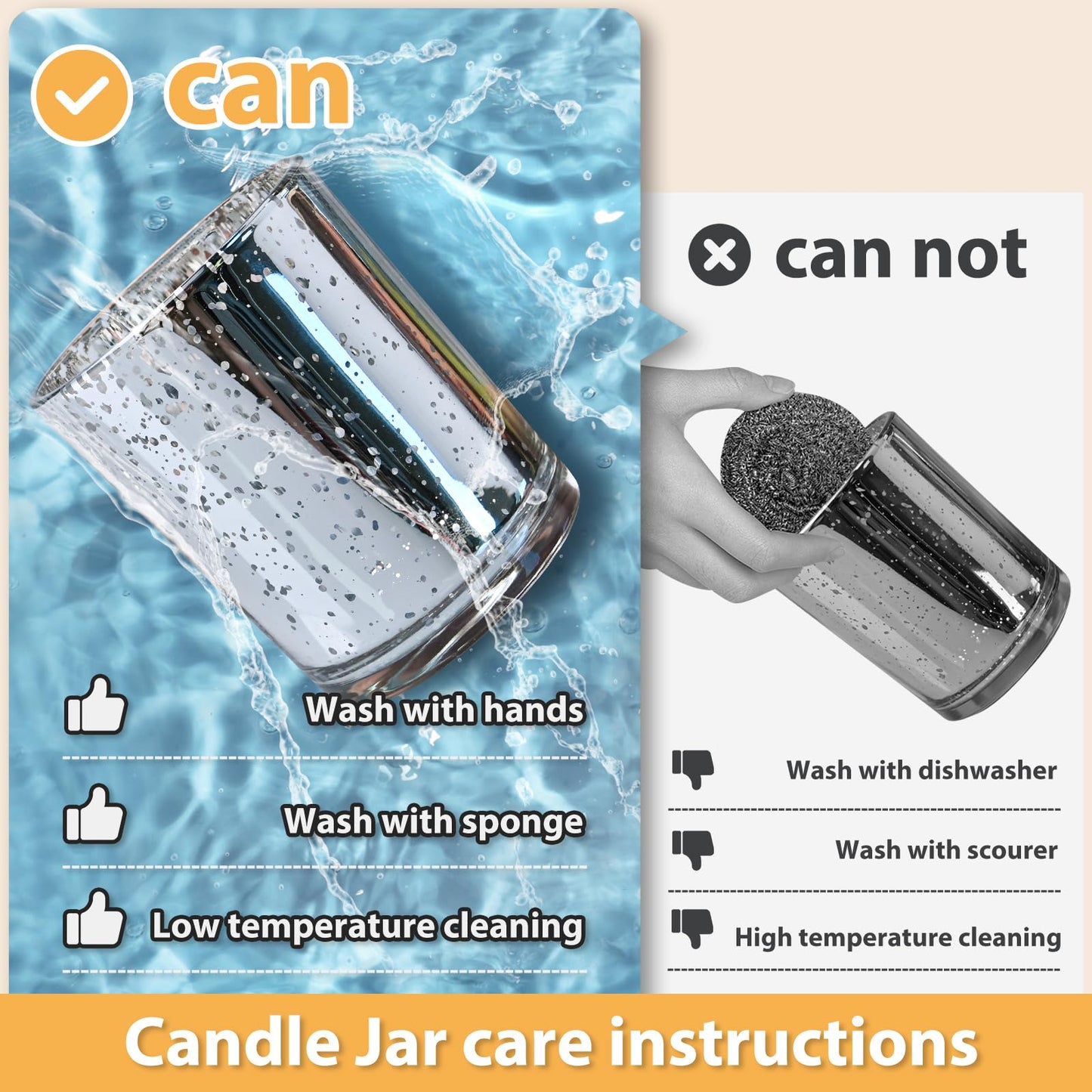 Thick Candle Jars for Making Candles 16 Pcs, 7 OZ Empty Jars with Wood Lids for Candle Making, Sample Container, Frosted White