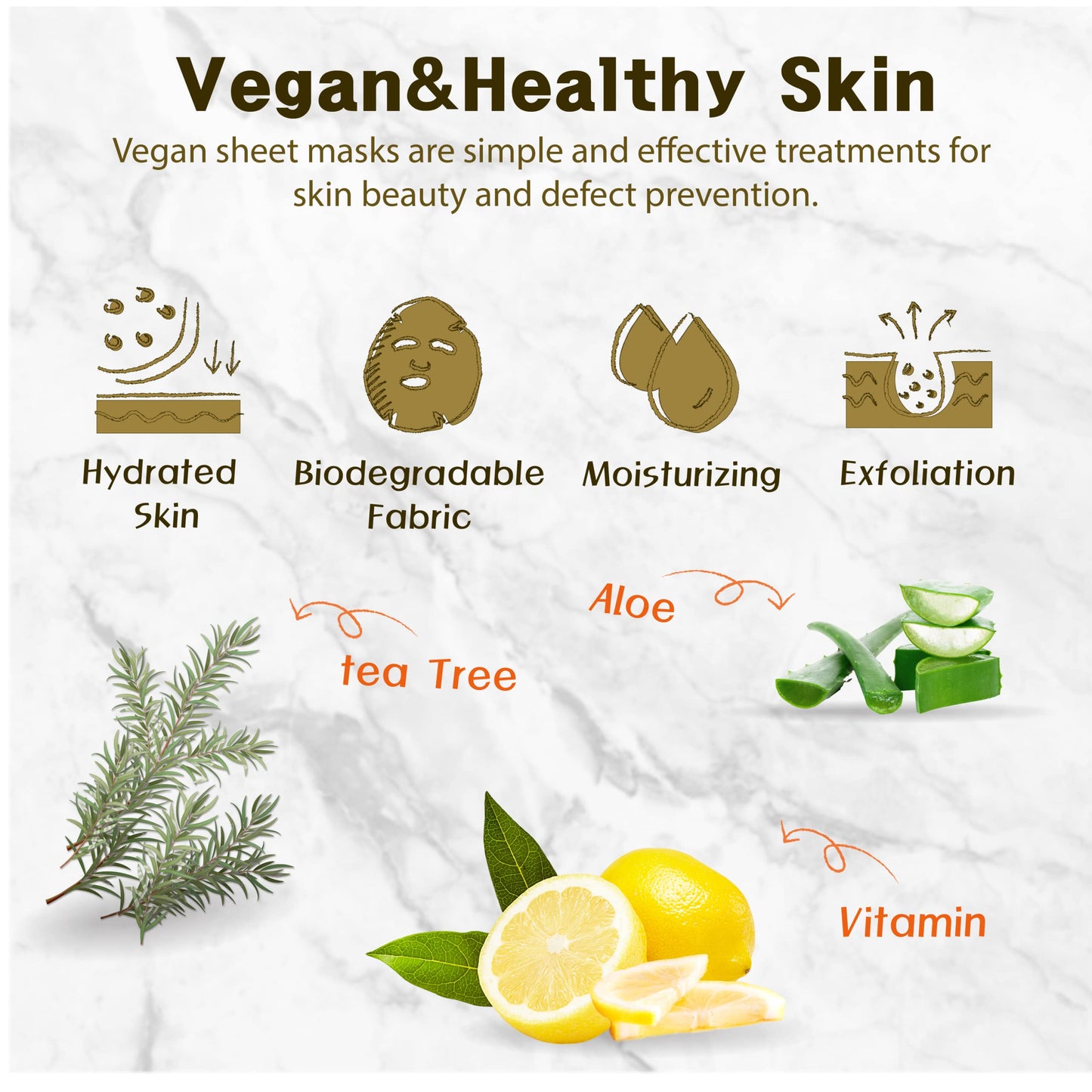 Purederm Vegan Aloe Sheet Masks (12 Packs) – Facial Sheet Mask for Soothing & Hydrating Treatment