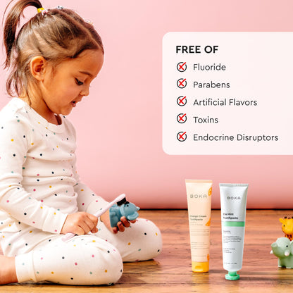 Boka Fluoride Free Toothpaste Nano Hydroxyapatite, Stocking Stuffers Remineralizing, Whitening - Dentist Recommended for Adult, Kids Oral Care Ela Mint Flavor, 4 Fl Oz 1Pk US Manufactured