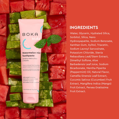 Boka Fluoride Free Toothpaste Nano Hydroxyapatite, Stocking Stuffers Remineralizing, Whitening - Dentist Recommended for Adult, Kids Oral Care Ela Mint Flavor, 4 Fl Oz 1Pk US Manufactured