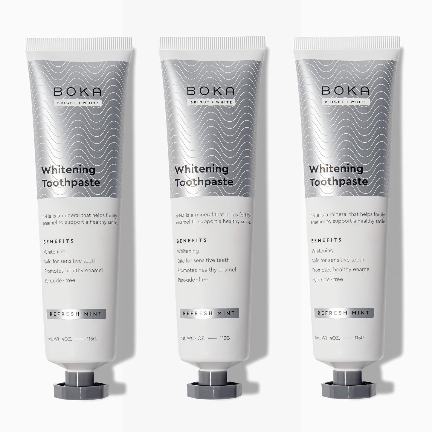 Boka Fluoride Free Toothpaste Nano Hydroxyapatite, Stocking Stuffers Remineralizing, Whitening - Dentist Recommended for Adult, Kids Oral Care Ela Mint Flavor, 4 Fl Oz 1Pk US Manufactured