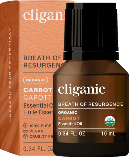 Cliganic Organic Essential Oils Set (Top 5) - 100% Pure Natural - Aromatherapy, Candle Making - Peppermint, Lavender, Eucalyptus, Lemongrass & Orange (Packaging May Vary)