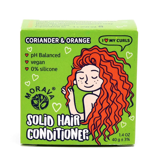 Morava Conditioner Bar for Curly Hair with Marshmallow Root Extract, Shea and Cocoa Deep Conditioner, Vitamin B5, Bar Conditioner for Hair with Sustainable Ingredients, Silicone Free (for curly hair)