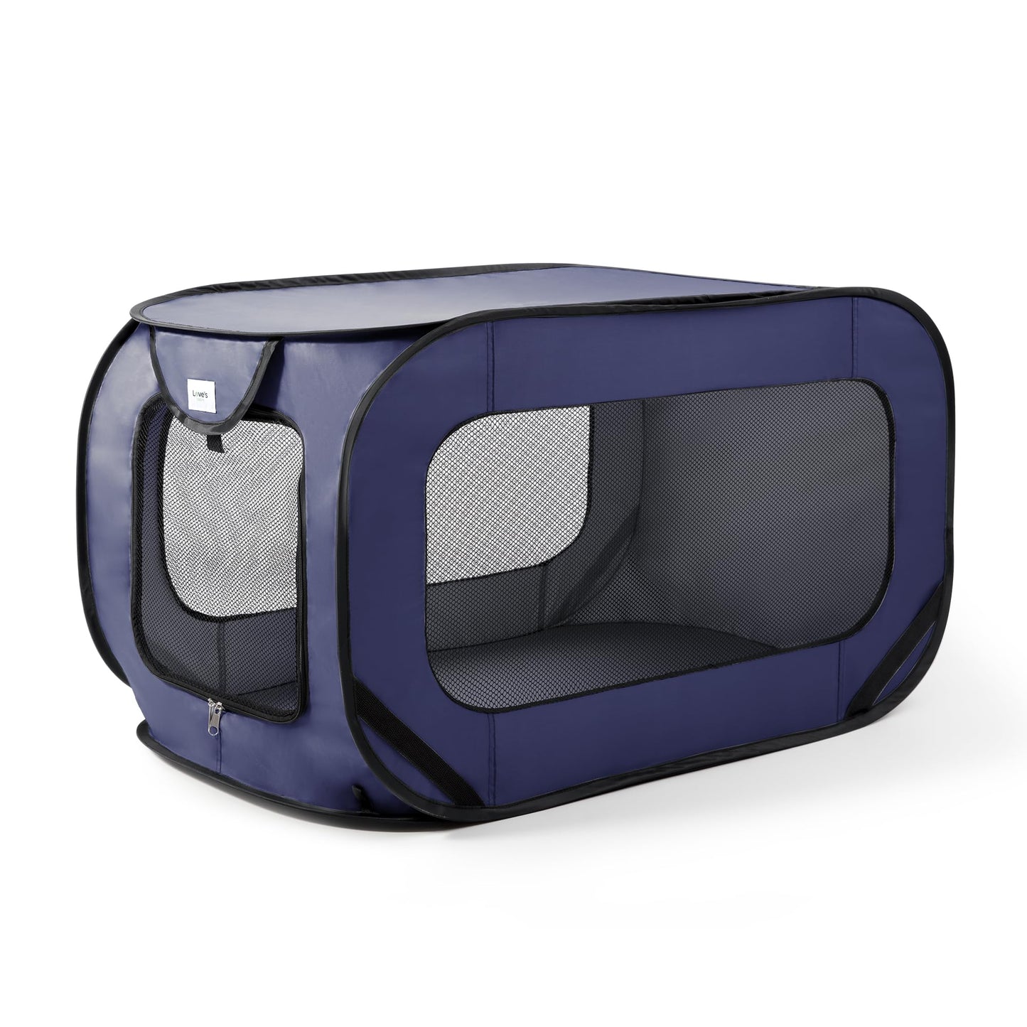 Love's cabin 36in Portable Large Dog Bed - Pop Up Dog Kennel, Indoor Outdoor Crate for Pets, Portable Car Seat Kennel, Cat Bed Collection, Grey