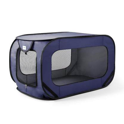 Love's cabin 36in Portable Large Dog Bed - Pop Up Dog Kennel, Indoor Outdoor Crate for Pets, Portable Car Seat Kennel, Cat Bed Collection, Grey