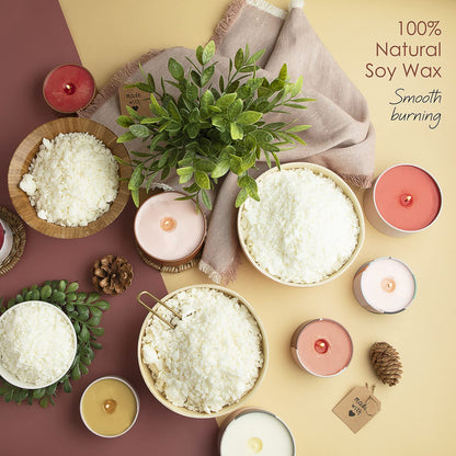 Hearth & Harbor Soy Candle Wax for Candle Making 10 lb Bag, Premium Natural Soy Wax Flakes, 100 Cotton Candle Wicks, 100 Wick Stickers, & 2 Centering Devices