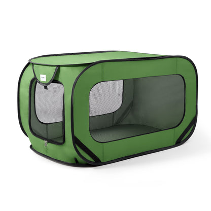 Love's cabin 36in Portable Large Dog Bed - Pop Up Dog Kennel, Indoor Outdoor Crate for Pets, Portable Car Seat Kennel, Cat Bed Collection, Grey