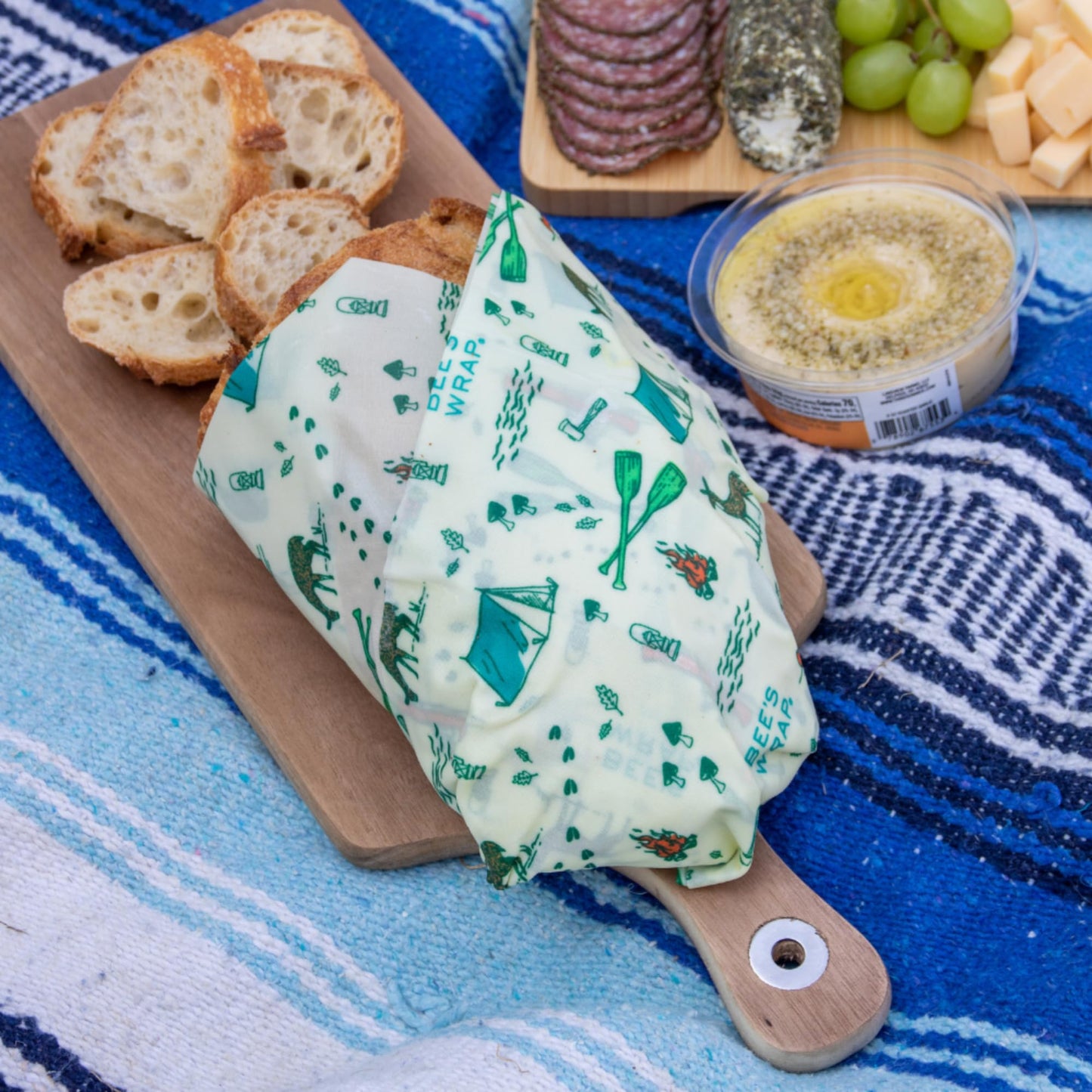 Bee's Wrap Reusable Vegan Alternative to Beeswax Food Wraps, Made in the USA, Eco Friendly Food Wraps, Sustainable Food Storage Containers, Organic Food Wraps, Bread Wrap for Homemade Bread, Vegan