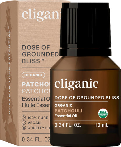Cliganic Organic Essential Oils Set (Top 5) - 100% Pure Natural - Aromatherapy, Candle Making - Peppermint, Lavender, Eucalyptus, Lemongrass & Orange (Packaging May Vary)