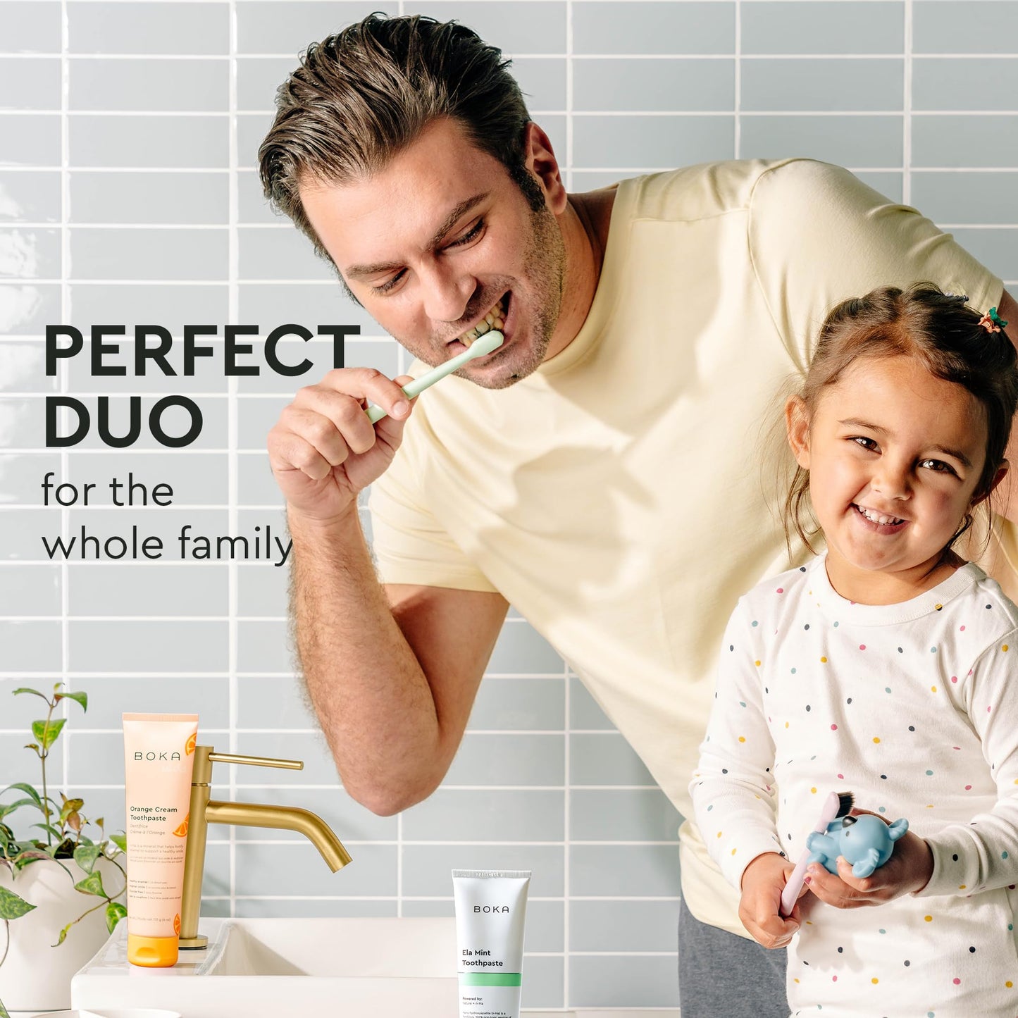 Boka Fluoride Free Toothpaste Nano Hydroxyapatite, Stocking Stuffers Remineralizing, Whitening - Dentist Recommended for Adult, Kids Oral Care Ela Mint Flavor, 4 Fl Oz 1Pk US Manufactured