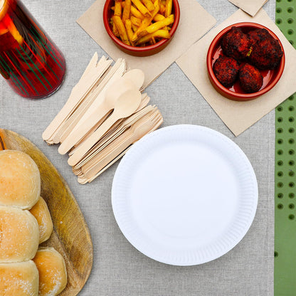 Table Kind - Paquete de 100 servilletas blancas suaves, servilletas de calidad para fiestas, catering y uso diario, ecológicas, desechables, compostables para el hogar, sostenibles y reciclables,