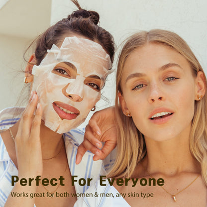 Purederm Vegan Aloe Sheet Masks (12 Packs) – Facial Sheet Mask for Soothing & Hydrating Treatment