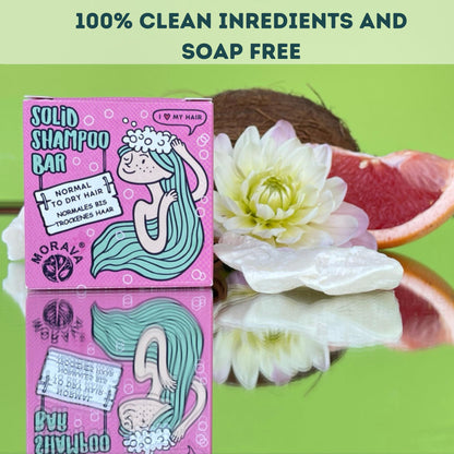 Morava Shampoo Bar Ylang Ylang & Cocoa, Nourishing Shampoo for Normal to Dry/Damaged Hair, Vegan and Sulfate Free, Cruelty Free