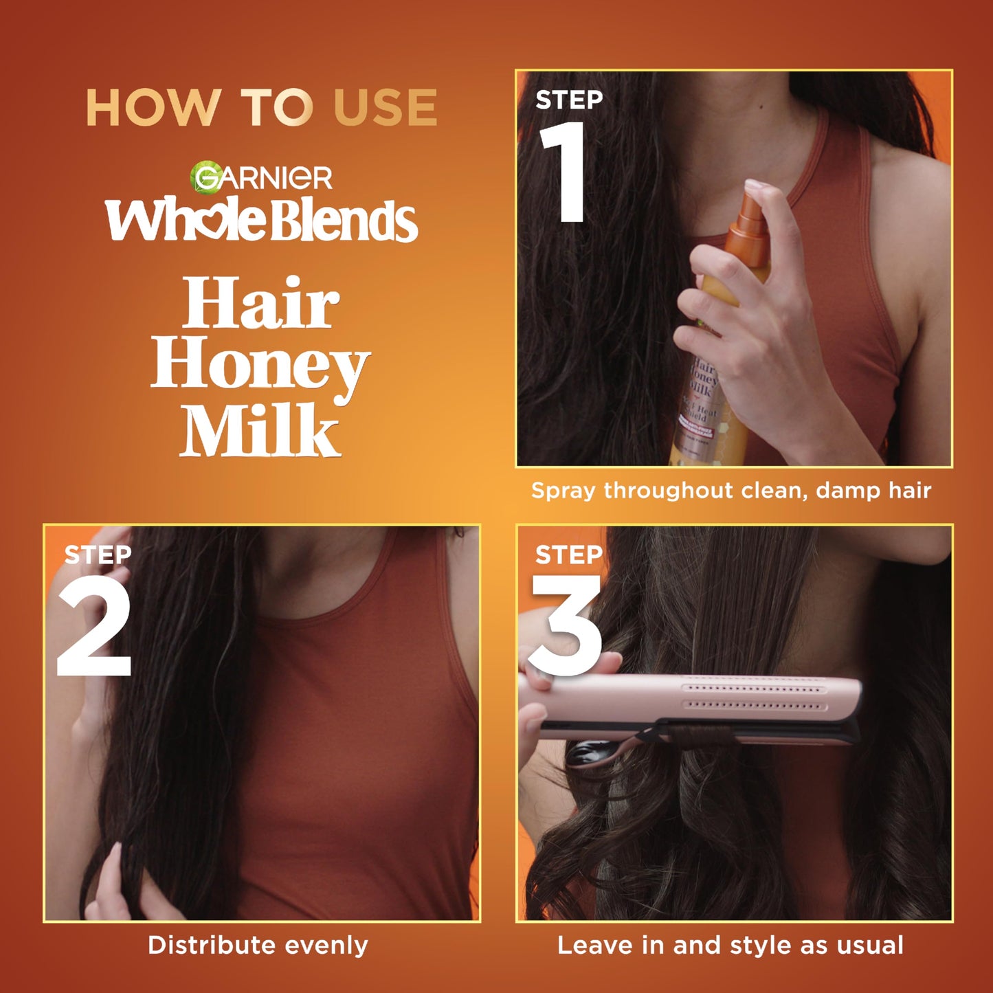 Garnier Whole Blends Honey Treasures Repairing Shampoo, for Dry, Damaged Hair, 22 Fl Oz, 2 Count (Packaging May Vary)