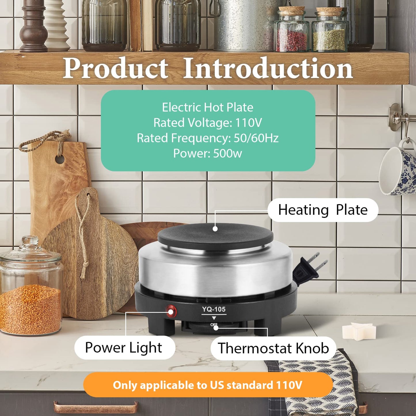 SAEUYVB Candle Making Kit with Wax Melter, Thermometer, Pouring Pot and Supplies for Beginners