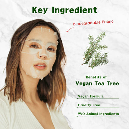 Purederm Vegan Aloe Sheet Masks (12 Packs) – Facial Sheet Mask for Soothing & Hydrating Treatment