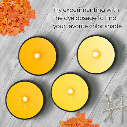 Candle Dyes for Soy Candle Making - Wax Сolor Dye Color Chips for Soy Wax - 16 Popular Colors Wax Dye Flakes