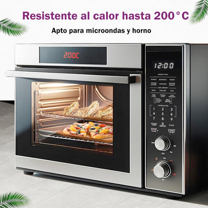Waipur Platos Hoja de Palma Orgánicos - 25 Platos Desechables Cuadrados 25x25 cm -