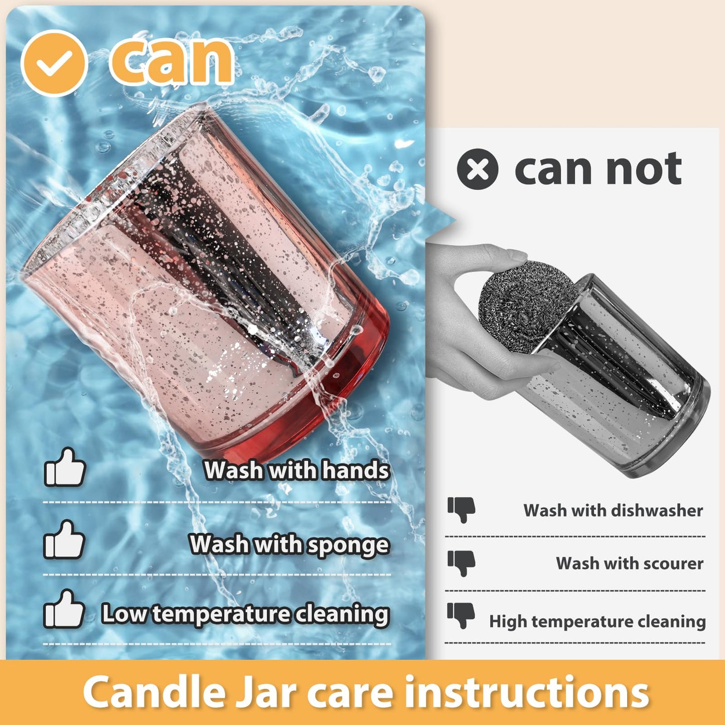 Thick Candle Jars for Making Candles 16 Pcs, 7 OZ Empty Jars with Wood Lids for Candle Making, Sample Container, Frosted White