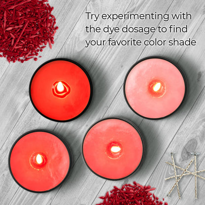 Candle Dyes for Soy Candle Making - Wax Сolor Dye Color Chips for Soy Wax - 16 Popular Colors Wax Dye Flakes
