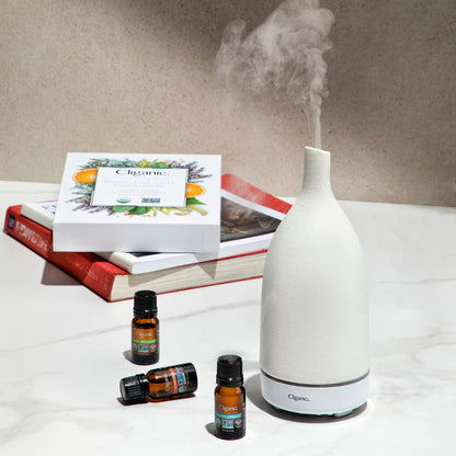 Cliganic Organic Essential Oils Set (Top 5) - 100% Pure Natural - Aromatherapy, Candle Making - Peppermint, Lavender, Eucalyptus, Lemongrass & Orange (Packaging May Vary)