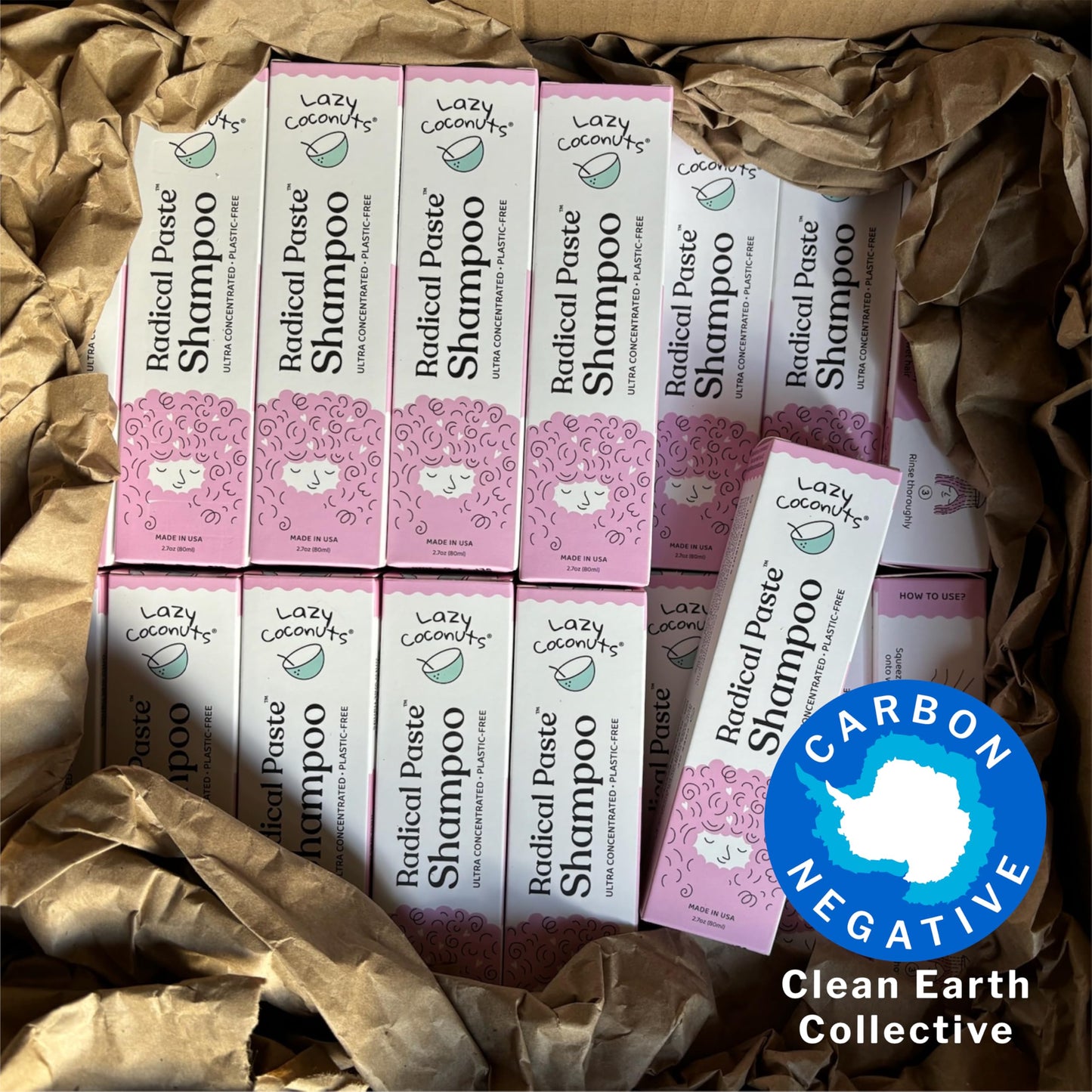 Radical Paste Shampoo, Plastic Free, Vegan, Sulfate Free, pH Balanced, Travel Size