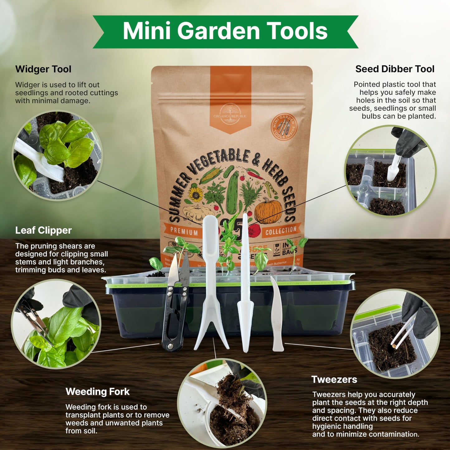 25 Summer Vegetable & Fruit Seeds Variety Pack - 1,870+ Non-GMO Heirloom Veggie & Fruits Seeds for Outdoors and Indoor Home Gardening, Including Collards, Tomato, Pepper, Okra, Onion, Bean, Cucumber